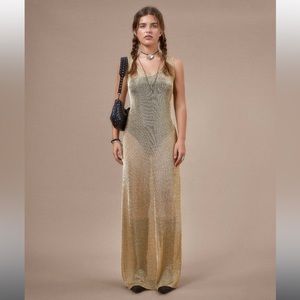 Motel rocks metallic knit dress